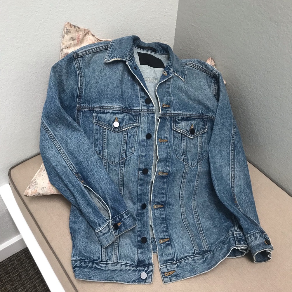 DENIM X ALEXANDER WANG Daze Denim Oversized Jacket